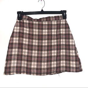 Plaid Mini Skirt